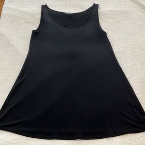 Eileen Fisher Black Silk Jersey Tunic Tank XS